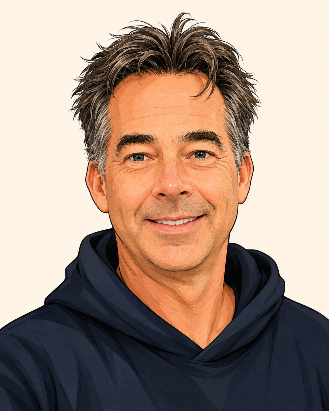 Cartoonportret van Ivo